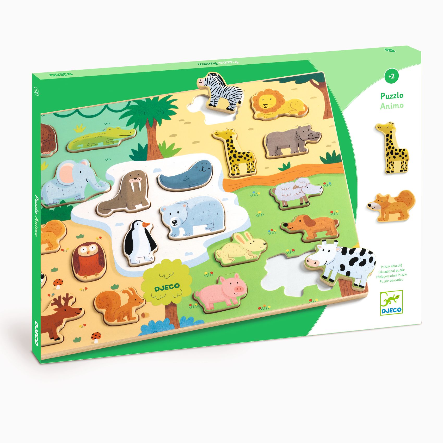PUZZLE IN LEGNO ANIMALI Giochi Djeco Libreria Liberocaos
